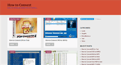 Desktop Screenshot of howtoconvert.org