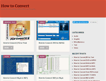 Tablet Screenshot of howtoconvert.org
